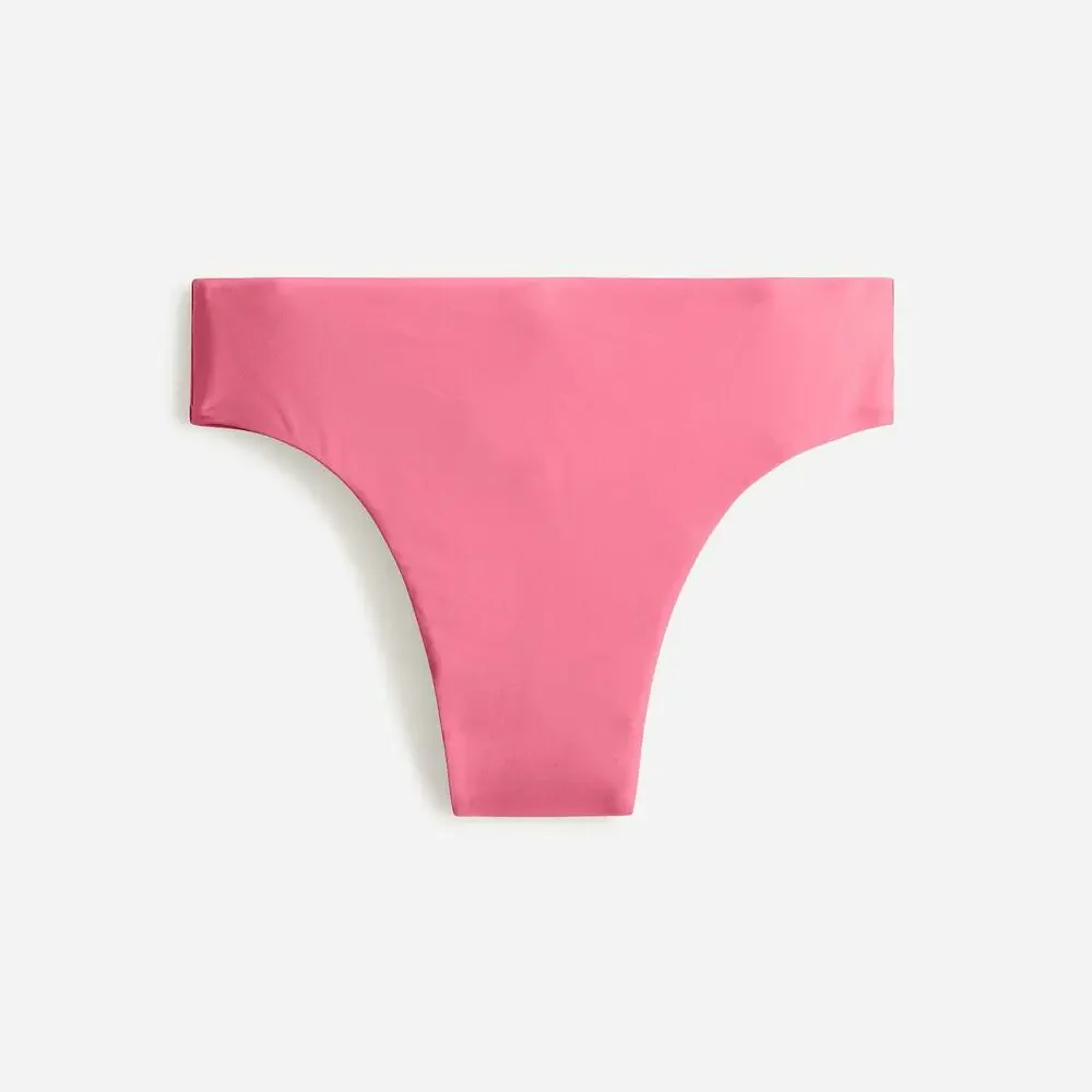 New J. Crew Pink High Rise Bikini Swim Bathing Suit Bottom Women's Size Medium